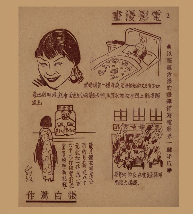 电影漫画：以轻灵活泼的画笔描写电影界一麟半爪（一）