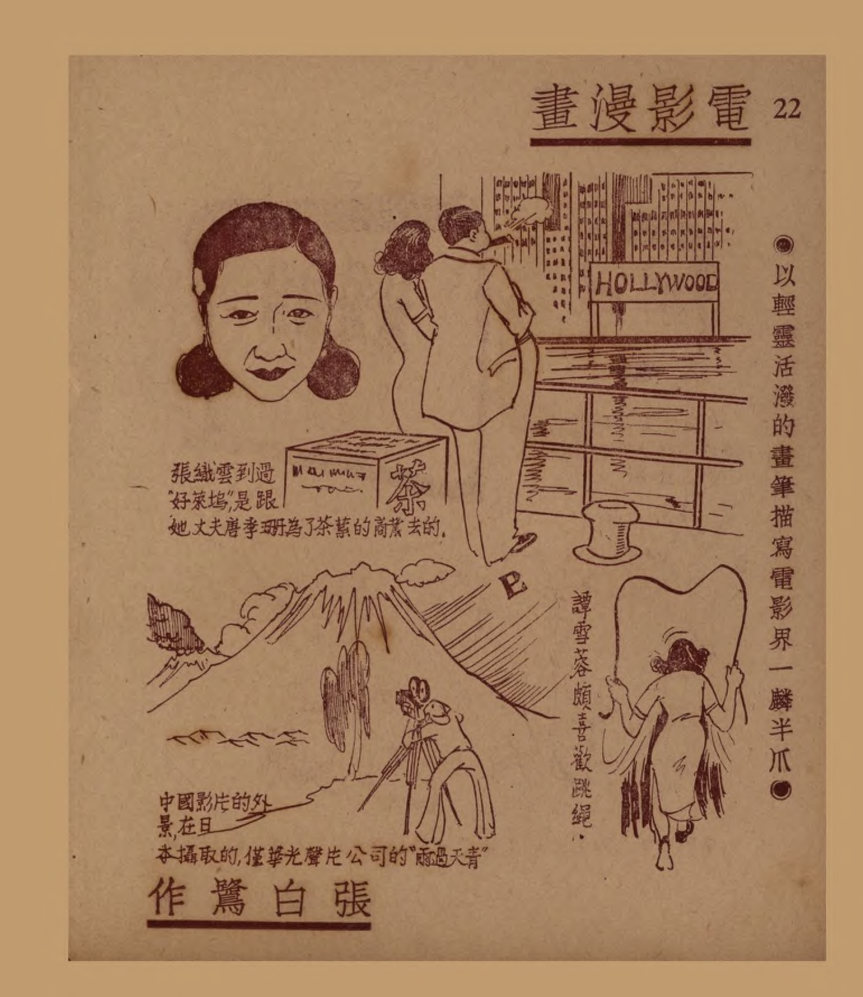 电影漫画：以轻灵活泼的画笔描写电影界一麟半爪（三）