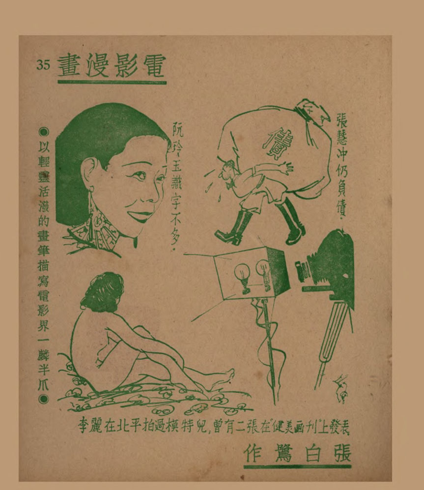 电影漫画：以轻灵活泼的画笔描写电影界一麟半爪（四）